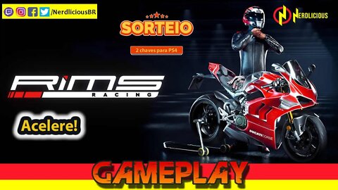 🎮 GAMEPLAY! Aceleramos muito em RIMS RACING no PS4! Saiba do nosso Sorteio de Keys também!