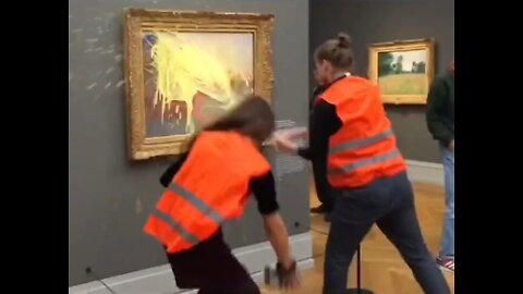 Climate Crazies Throw Food At $110 Million Monet Painting