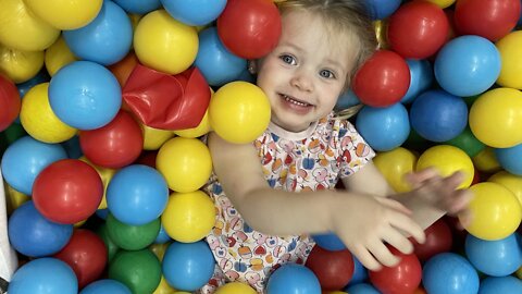 Sofia is playing in Family Fun Center for kids