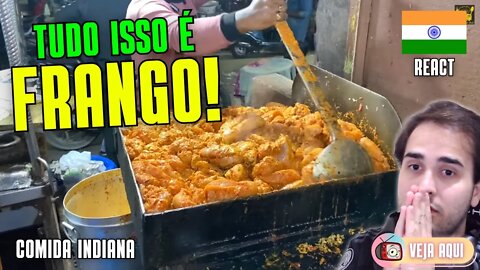 35 KG SÓ DE FRANGO!!! Você já viu algo assim? Reagindo a COMIDAS DE RUA INDIANAS | Veja Aqui Reacts