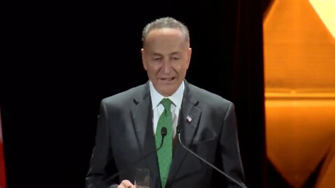 Jesuit puppet Chuckie Schumer kisses up the Order at Jesuit Regis High in New York (May 11 2015)