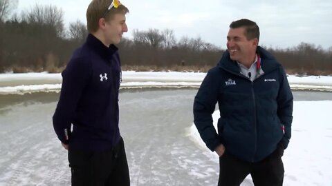 Young Wisconsin Olympian Jordan Stolz talks speedskating career