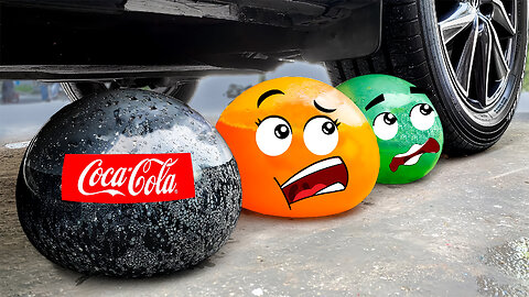 Experiment Car vs Coca Cola, Fanta, Mirinda in Water Balloons |Crushing Crunchy & Soft Things by Car