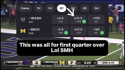 Rigged Michigan Wolverines vs Washington Huskies CFP CHAMPIONSHIP | this was the worst acting ever