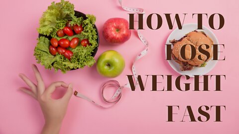 How to lose weight faster