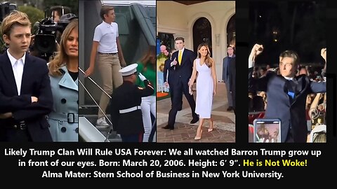 Likely Trump Clan Will Rule USA Forever: We all watched Barron Trump grow up in front of our eyes. And He is NOT Woke!