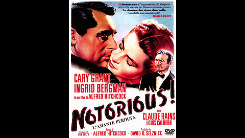 #“NOTORIOUS-L’AMANTE PERDUTA” con Cary GRANT e Ingrid BERGMAN =Regia di Alfred HITCHCOCK= 🛑A BUON INTEDITOR POCHE PAROLE: UNA È TROPPO E DUE SONO POCHE!=QUANDO TUTTO SEMBRERÀ PERDUTO, GLI STRAPPERÒ LA PREDA!! (La Vergine a Fatima)=😇💖🙏