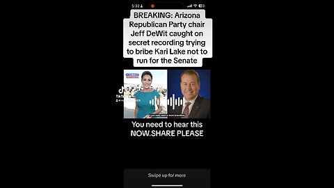 BREAKING: Arizona Republican Party chair Jeff DeWit caught on secret recording trying to bribe kari