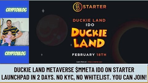 Duckie Land Metaverse $MMETA IDO On Starter Launchpad In 2 Days. No KYC, No Whitelist. You Can Join!