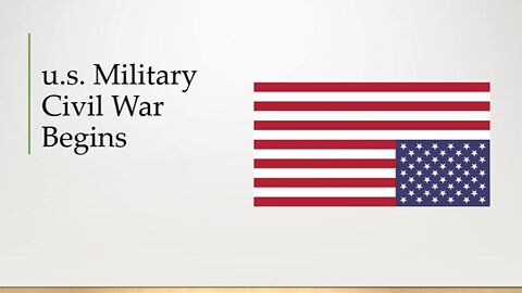 u.s. Military Civil War Begins