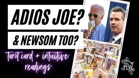 Bon Voyage Joe Biden + Newsom? Psychic Tarot Card Reading