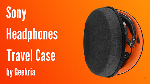 Sony Over-Ear Headphones Travel Case, Hard Shell Headset Carrying Case | Geekria