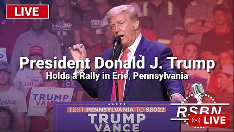 Trump Holds a Rally Live in Erie, Pennsylvania - 9/29/24