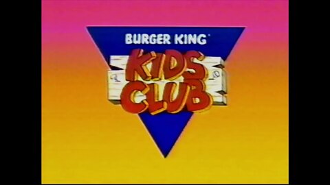 Burger King Kids Club Commercial From The 90's