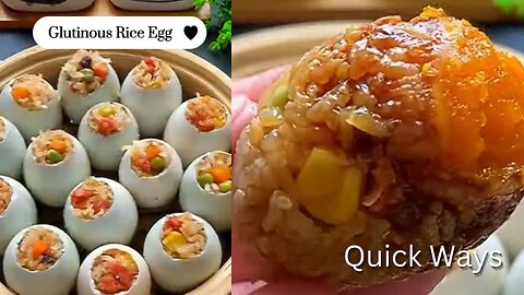 How to Make Glutinous Rice Eggs Quickly! unique cuisine