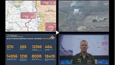 ⚡️Russian Defence Ministry report on the progress of the deNAZIficationMilitaryQperationZ - Feb 10