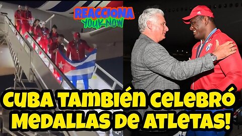 🚨 Cuba 🇨🇺 al igual que Panamá 🇵🇦 también recibió con Honores a sus 61 atletas y 9 MEDALLISTAS 🥇🥈🥉 😱🔥