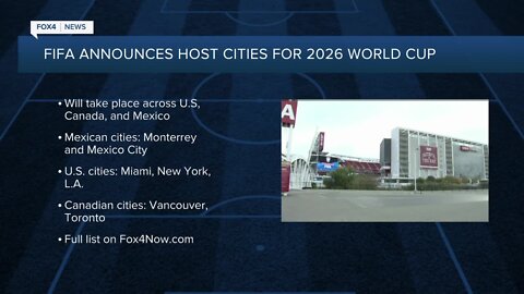 FIFA announces U.S. host cities for World Cup 2026