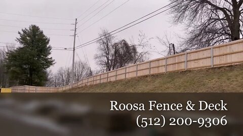 Roosa Fence & Deck Call us at (512) 200-9306