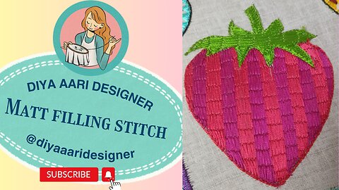 Matt Filling Stitch: Aari Design Class for Beginners | Diya Aari Designer