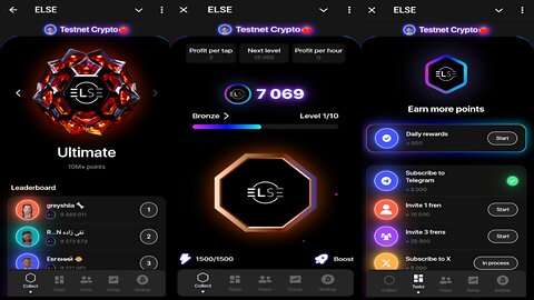 ELSE | Tap2Earn To Boost Your Social Media Accounts | New Telegram Crypto Mining Bot