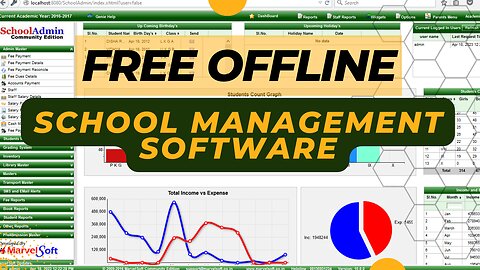 Free Offline School Management Software || Free Download