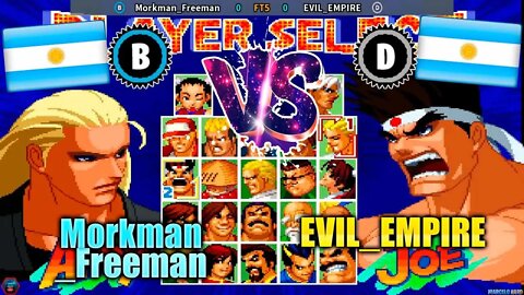 Real Bout Fatal Fury 2 The Newcomers Morkman Freeman Vs EVIL EMPIRE Argentina Vs Argentina