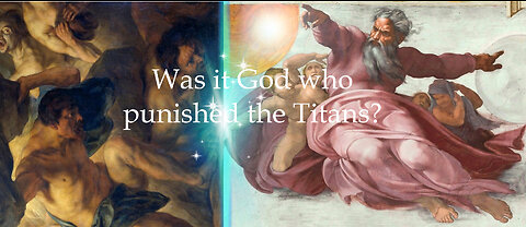 Did Saint Peter say that it was God who punished the Titans?