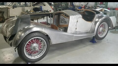 Metal Shaping Car Body: 1937 Riley Fenders