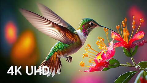 Colorful Birds in 4K - Planet Earth 4K | Beautiful Bird Sounds Nature Relaxation 4K UHD 60 FPS