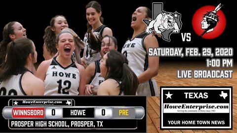 Howe Lady Bulldogs vs. Winnsboro Lady Raiders, regional finals basketball, Feb. 29, 2020