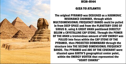 The original PYRAMID was DESIGNED as a HARMONIC RESONANCE CHAMBER, through which MULTIDIMENSIONAL FR