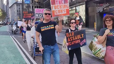 The March for the Victims of Lewiston #maine from Columbus Circle to Times Square hosted by Gays agm