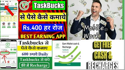 How to earn money online//Taskbucks applications