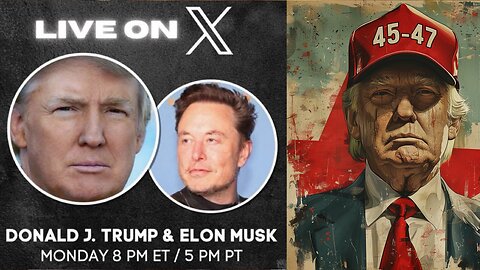 Elon Musk X President Trump Interview LIVE