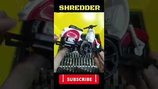 Shredder Machine VS Motos // ASMR #Shorts