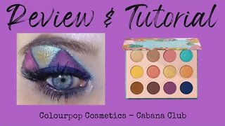 REVIEW & TUTORIAL | colourpop: cabana club palette | melissajackson07