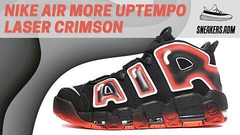 Nike Air More Uptempo Black White Laser Crimson - CJ6129-001 - @SneakersADM