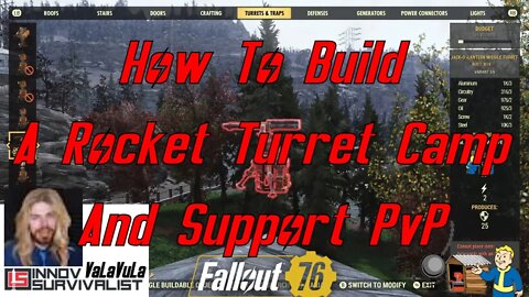 How to Build A Rocket Turret Camp In Fallout 76 To Support Fixing PvP