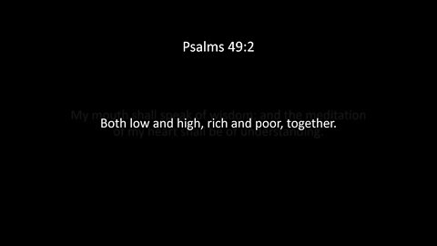 Psalms Chapter 49