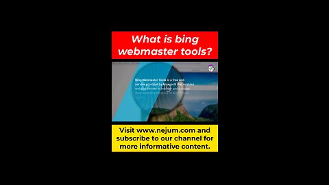 what is bing webmaster tools? #shortsvideos #shorts #reelsusa #reelsinstagram #reelsfb #seo