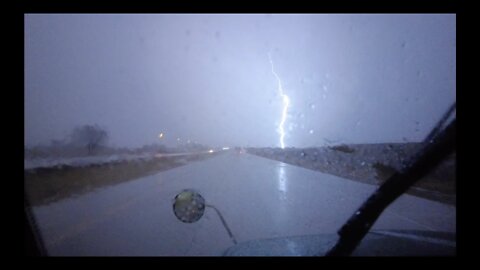 April 12 Severe Storm in Nebraska | DRIVING FOOTAGE |