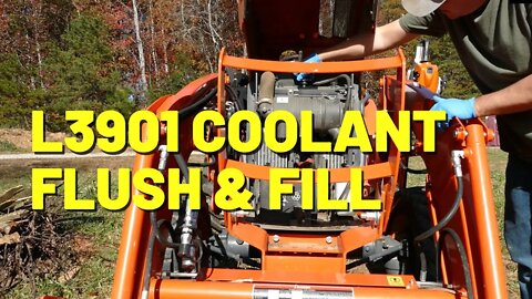 #202 Kubota L3901 Coolant Flush and Fill