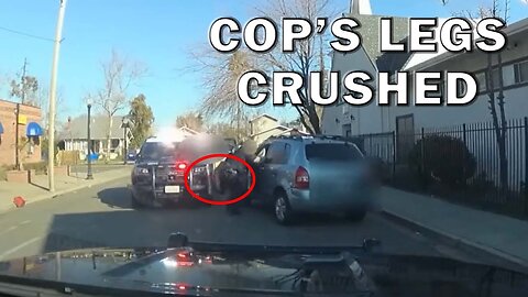 Carjacker Crushes Cop's Legs And Flees On Video - LEO Round Table S08E26