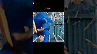 SONIC ANTES E DEPOIS O RESULTADO FINAL É IMPRESSIONANTE 😱😱#shorts #gaming #youtubeshorts #viral