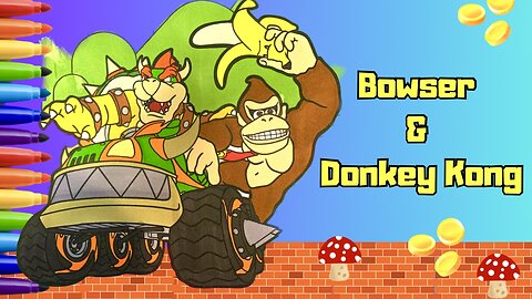 Let's Color | Bowser and Donkey Kong