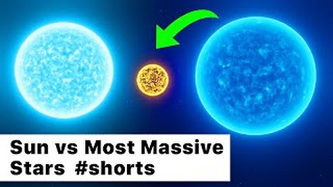 Sun Compared To The Most Massive Stars In The Universe | viral video