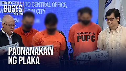 3 empleyado ng LTO na sangkot sa nakawan ng plaka, iniharap na