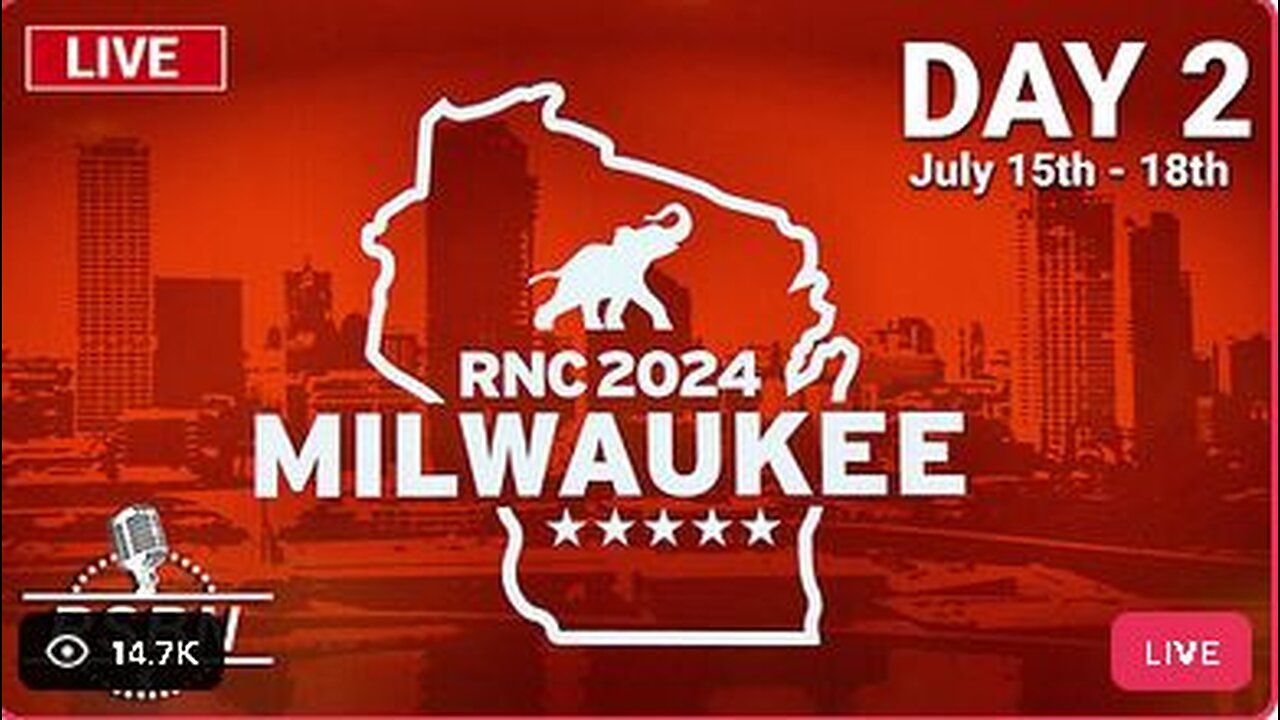 RNC Convention DAY 2 - ALL DAY Coverage - Watch Party!