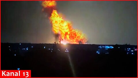 Powerful night explosion at an oil base in Russia - “It’s terrible" - Russians watched in shock